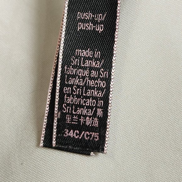 VICTORIA'S SECRET Women's 34C Gray Silver  Push-Up Underwire Padded Diamond Bra - Picture 5 of 6